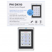 Tastatura control acces, stand alone, butoane iluminate, cititor card, pentru exterior sau interior Tastatura control acces, stand alone, butoane iluminate, cititor card, pentru exterior sau interior