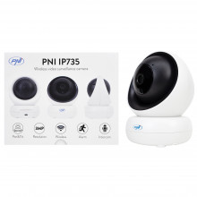 Camera supraveghere video PNI IP735 3Mp cu IP P2P PTZ wireless, slot card microSD, control din aplicatia ICSee