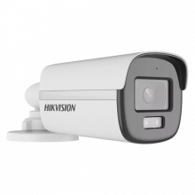 ColorVu, Dual Light - Camera analog 2MP, lentila 2.8mm, IR 40m, WL 40m, TVI/AHD/CVI/CVBS, Mic., IP67 - HIKVISION DS-2CE12DF0T-LFS-2.8mm