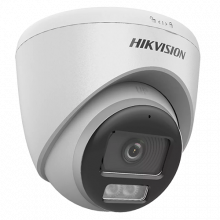 ColorVu, Dual Light - Camera analog 2MP, lentila 2.8mm, IR 40m, WL 40m, TVI/AHD/CVI/CVBS, Mic., IP67 - HIKVISION DS-2CE72DF0T-LFS-2.8mm