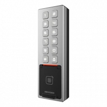 Terminal control acces, PIN/Card M1/amprenta/bluetooth, Wiegand, Wi-Fi, RS485, Alarma, IK08 - HIKVISION DS-K1T805MBFWX Terminal control acces, PIN/Card M1/amprenta/bluetooth, Wiegand, Wi-Fi, RS485, Alarma, IK08 - HIKVISION DS-K1T805MBFWX