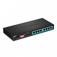 Switch 8 porturi Gigabit Long Range 200m PoE+ - TRENDnet TPE-LG80