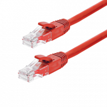 Patch cord Gigabit UTP cat6, LSZH, 1.0m, rosu - ASYTECH Networking TSY-PC-UTP6-1M-R