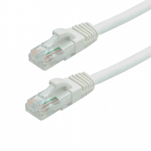 Patch cord Gigabit UTP cat6, LSZH, 0.50m, alb - ASYTECH Networking TSY-PC-UTP6-050M-W