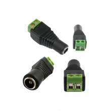 Conector de alimentare mama, 12V, cu surub SDC-CAM