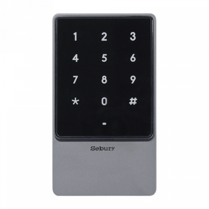 Controler stand-alone cu tastatura touch si cititor card EM 125kHz + Mifare 13.56MHz, carcasa antivandal - SEBURY SEB-sTouch2 Controler stand-alone cu tastatura touch si cititor card EM 125kHz + Mifare 13.56MHz, carcasa antivandal - SEBURY SEB-sTouch2