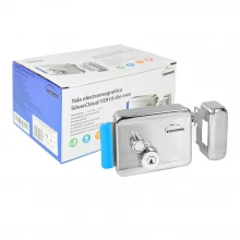 Yala electromagnetica SilverCloud YE910 din inox cu butuc dublu si buton, NC Yala electromagnetica SilverCloud YE910 din inox cu butuc dublu si buton, NC