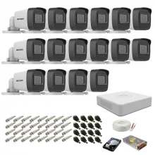 Kit supraveghere complet Hikvision, 2MP, 16 camere, IR 20m Kit supraveghere complet Hikvision, 2MP, 16 camere, IR 20m