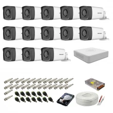 Kit supraveghere complet Hikvision, 2MP, 13 camere , IR 80m Kit supraveghere complet Hikvision, 2MP, 13 camere , IR 80m
