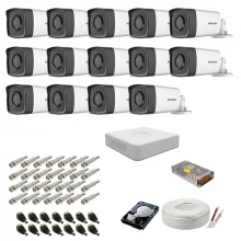 Kit supraveghere complet Hikvision, 2MP, 14 camere, IR 40m Kit supraveghere complet Hikvision, 2MP, 14 camere, IR 40m