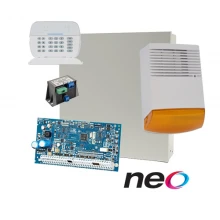 Kit alarma la efractie DSC NEO cu sirena exterioara KIT2016BS Kit alarma la efractie DSC NEO cu sirena exterioara KIT2016BS