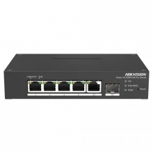 Switch Smart managed 4 porturi 10/100 MBps PoE, 1 port Gigabit SFP, 1 port Gigabit RJ45 - HIKVISION DS-3T1306P-SI-HS Switch Smart managed 4 porturi 10/100 MBps PoE, 1 port Gigabit SFP, 1 port Gigabit RJ45 - HIKVISION DS-3T1306P-SI-HS