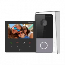 Kit videointerfon pentru 1 familie, monitor 4.3 inch - HIKVISION DS-KIS606-P Kit videointerfon pentru 1 familie, monitor 4.3 inch - HIKVISION DS-KIS606-P