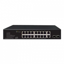 Switch 16 porturi PoE Gigabit, uplink 2xRJ45 + 2xSFP Gigabit - UNV NSW2010-18GT2GP-POE-IN Switch 16 porturi PoE Gigabit, uplink 2xRJ45 + 2xSFP Gigabit - UNV NSW2010-18GT2GP-POE-IN