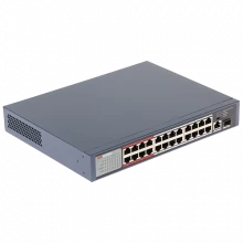 Switch 24 porturi PoE, 2 porturi uplink - HIKVISION DS-3E0326P-E-M