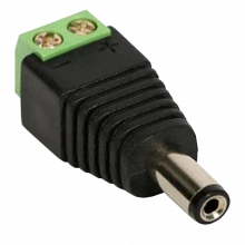 Conector de alimentare tata, 12V, cu surub Conector de alimentare tata, 12V, cu surub