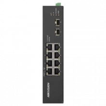Switch 8 porturi Gigabit PoE, 2 porturi uplink SFP - HIKVISION DS-3T0510HP-E-HS Switch 8 porturi Gigabit PoE, 2 porturi uplink SFP - HIKVISION DS-3T0510HP-E-HS