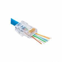 Mufa RJ-45 UTP Cat.6 EZ Passthrough (100 buc) RJ45-CAT6-EZ