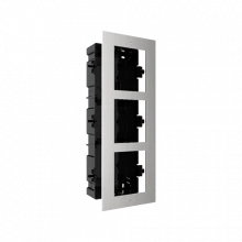 Rama montaj ingropat din otel inoxidabil, 3 module, pentru Interfon modular - HIKVISION DS-KD-ACF3-S