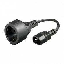 Cablu alimentare IEC - SCHUKO, 20 cm IEC-SCHUKO-20