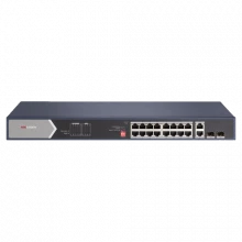 Switch 20 porturi Gigabit fara management, Hi PoE, 2 x RJ45, 2 x SFP 225W - HIKVISION DS-3E0520HP-E